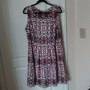 Danny and Nicole 1X multicoloured cream dress 🍾